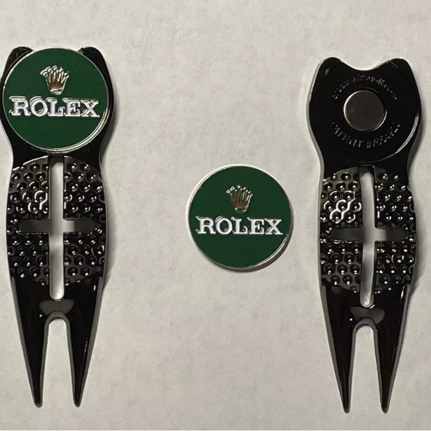 Rolex Green And Black Golf Divot Tool Set